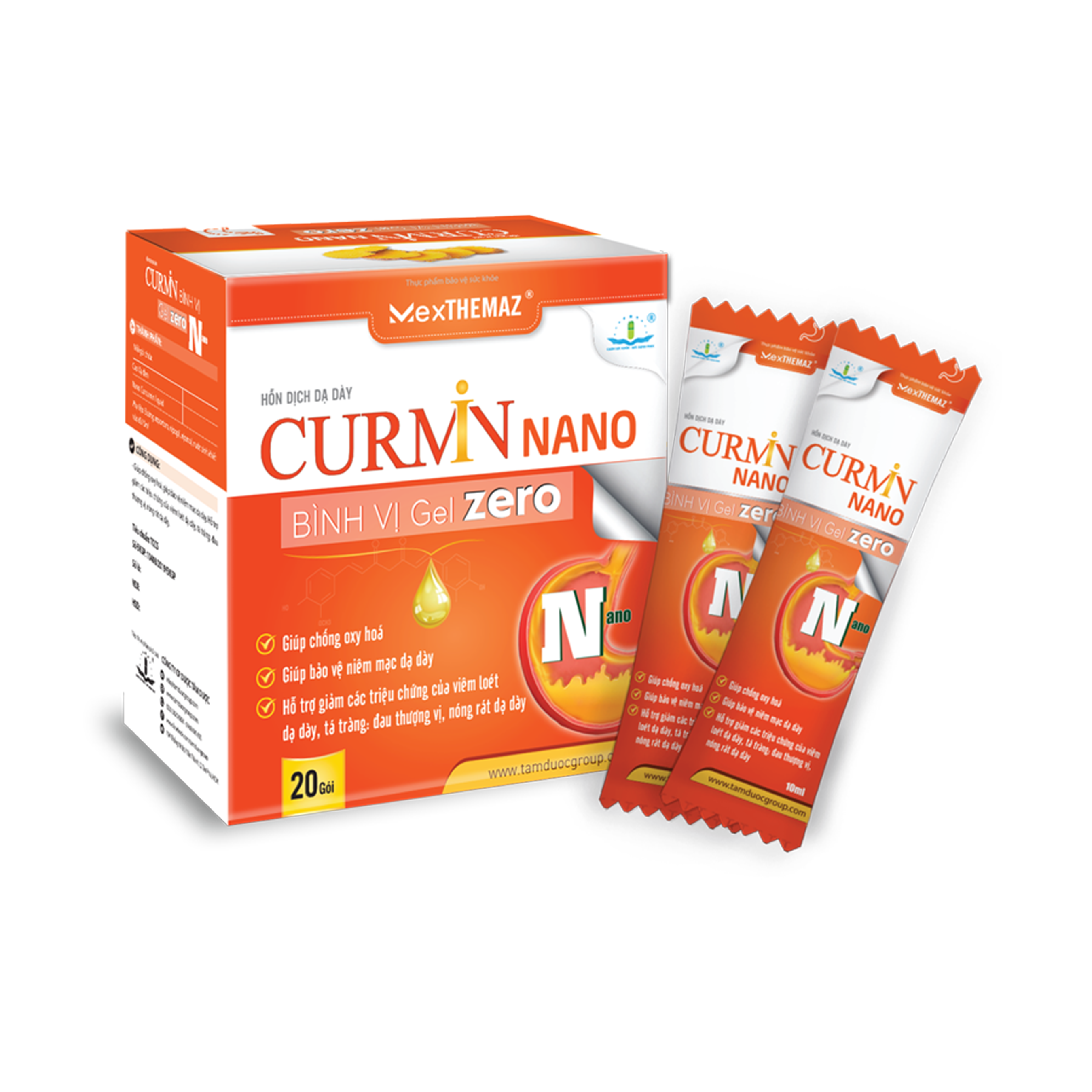 MexThemaz Curmin Nano Bình Vị Gel Zero (Cho người tiểu đường) 1