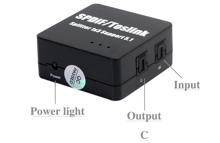 Bộ Chia Âm Thanh Quang Vào 1 Ra 3 Thiết Bị - Hàng Nhập Khẩu