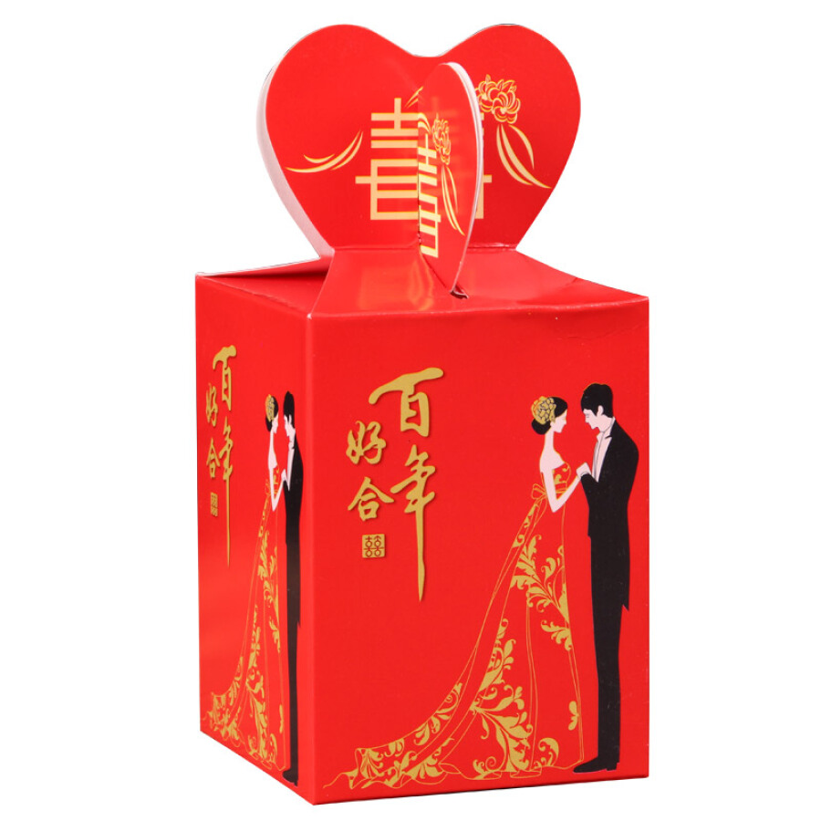 Extreme space (JDKJ) wedding candy box carton candy box wedding wedding supplies wedding candy bag large tassel 30 pieces