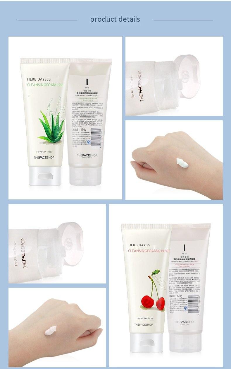 Bộ Sản Phẩm Rửa Mặt Thảo Dược The Face Shop (Bộ 4 Sản Phẩm)