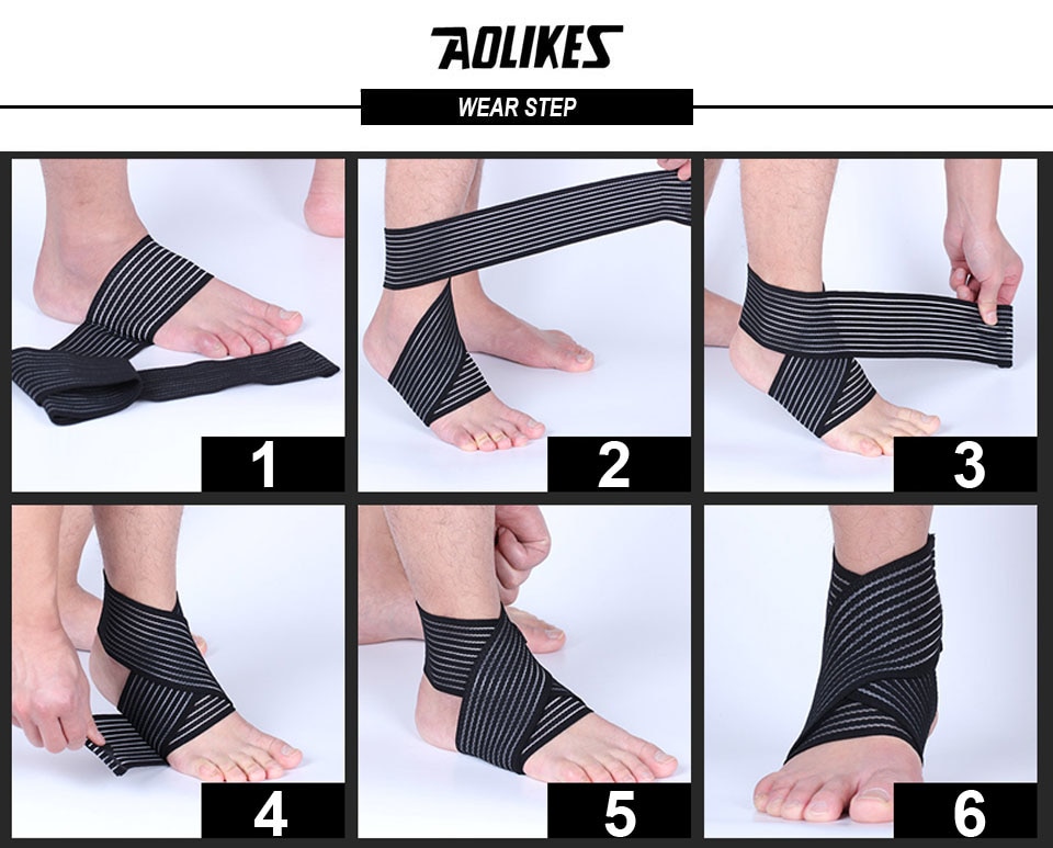 Bộ 2 Băng Quấn Cổ Chân Đàn Hồi Hỗ Trợ Bảo Vệ Mắt Cá Chân Khi Chơi Thể Thao Sport Ankle Support AOLIKES YE-1520