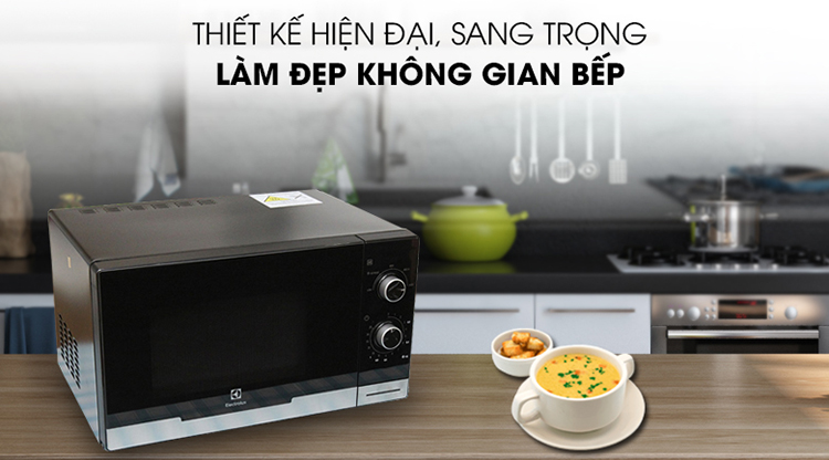 Lò Vi Sóng Electrolux EMM2308X (23 lít) - Đen - Hàng chính hãng