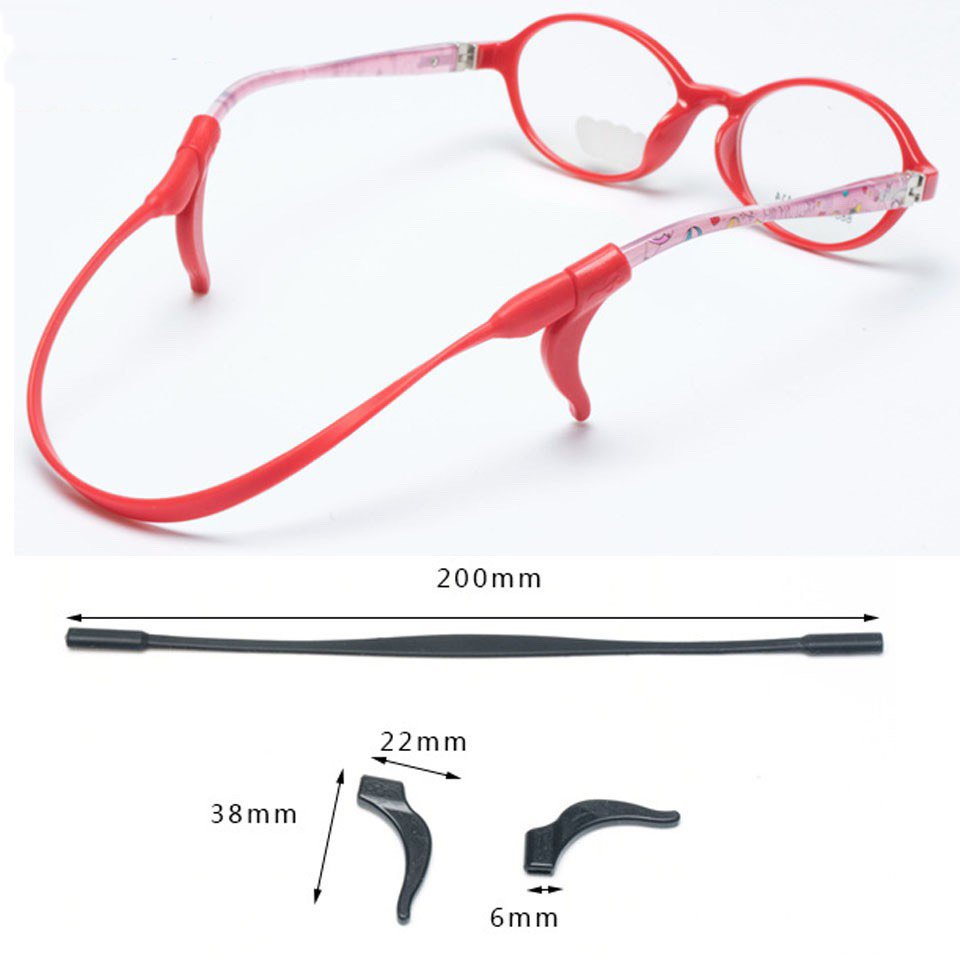 Dây đeo kính mắt co giãn chuyên dụng, móc cài silicon giữ kính cố định PK5