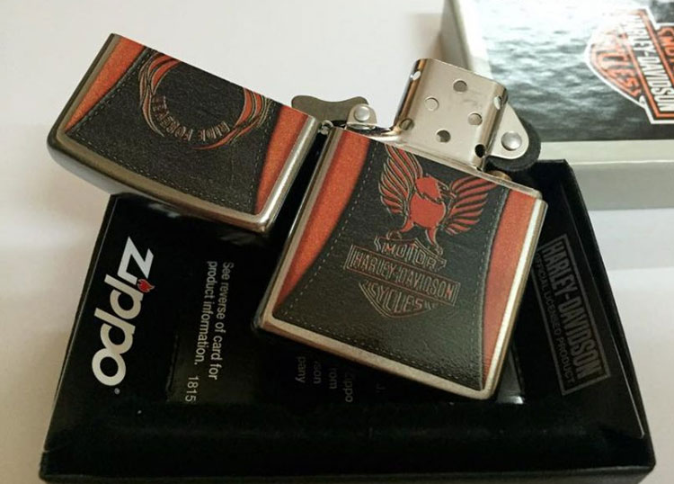 Bật Lửa Zippo 28823 - Bật Lửa Zippo Hd Harley Davidson Orange Eagle Ride Forever