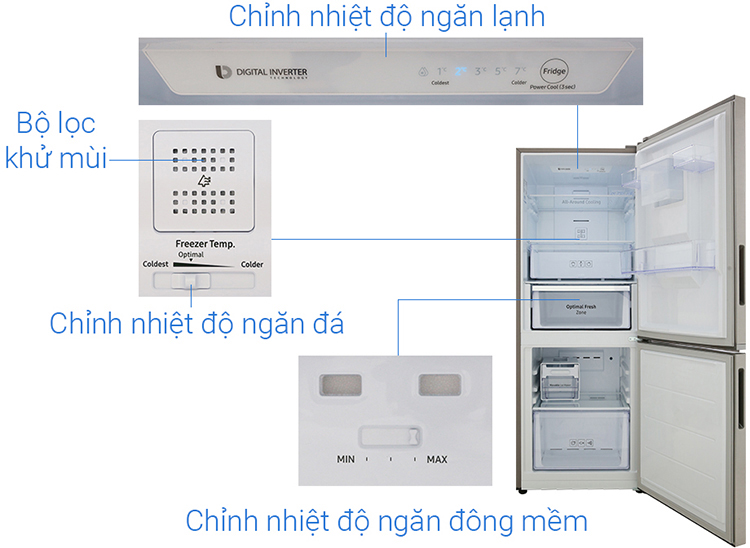 Tủ lạnh Samsung Inverter 276 lít RB27N4170S8/SV