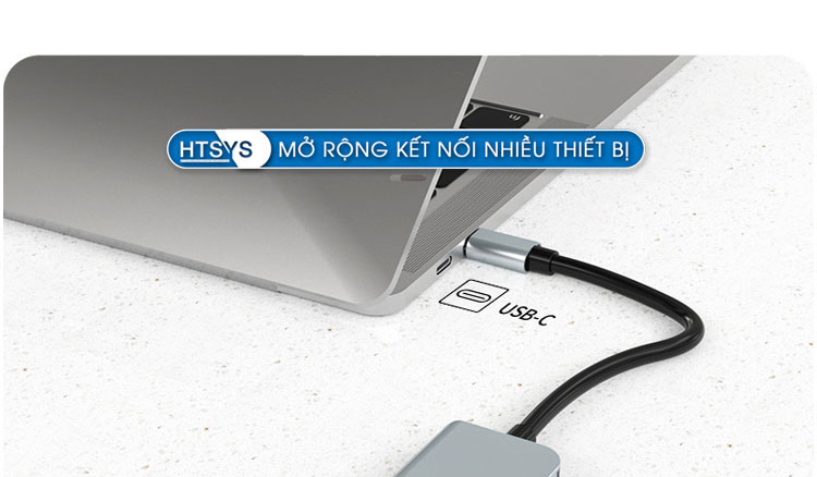 hub usb, hub chuyển đổi usb type c ht sys