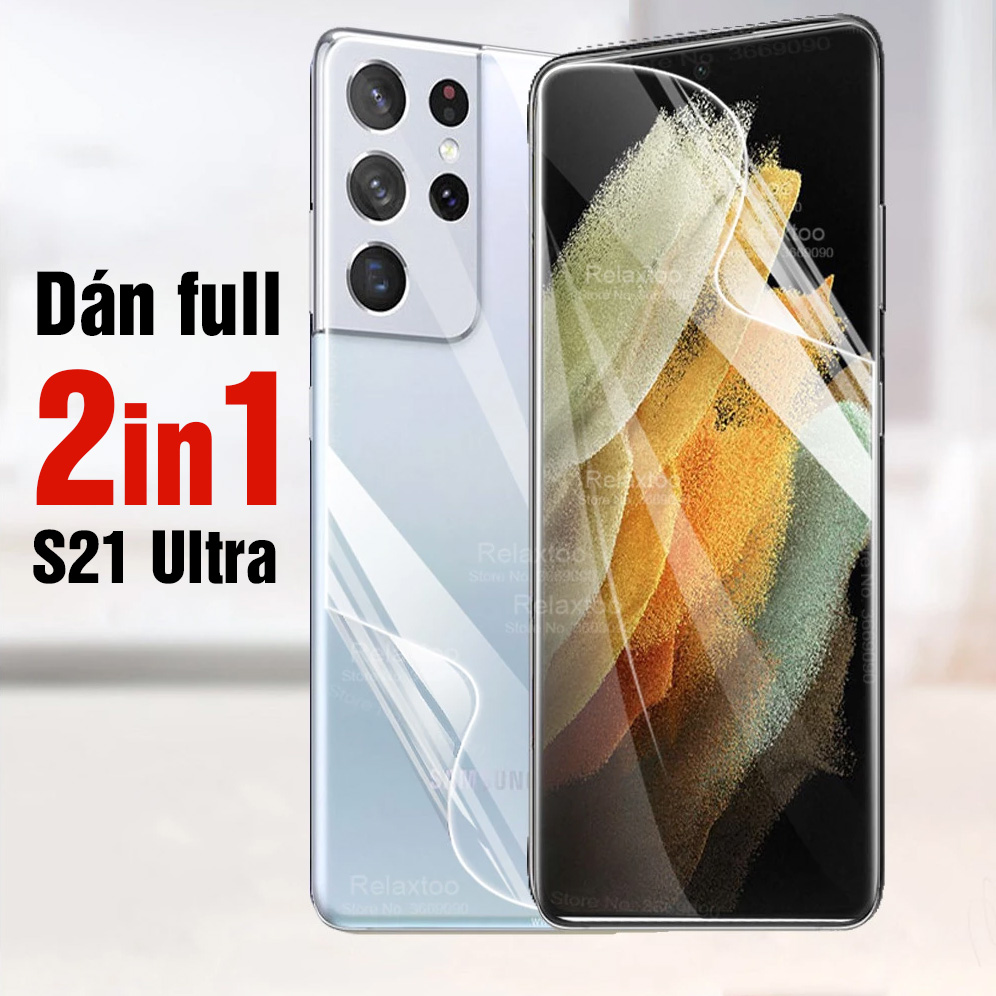 Dán 2 mặt s21ultra