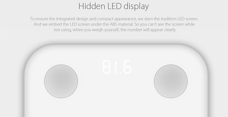 Official Global Version XIAOMI MI Smart Body Fat Scale Weight Scale Support Bluetooth 4.0 Intelligent APP Control BMI Data Analysis