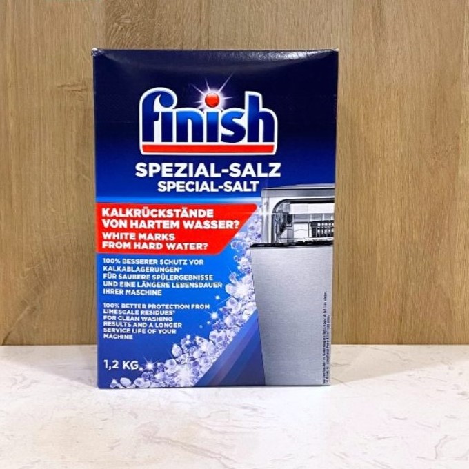 Combo Bột Rửa Bát Finish Nhật 2,2kg + Bóng Finish 400ml + Muối Finish 1,2kg dùng cho máy rửa bát chén ly