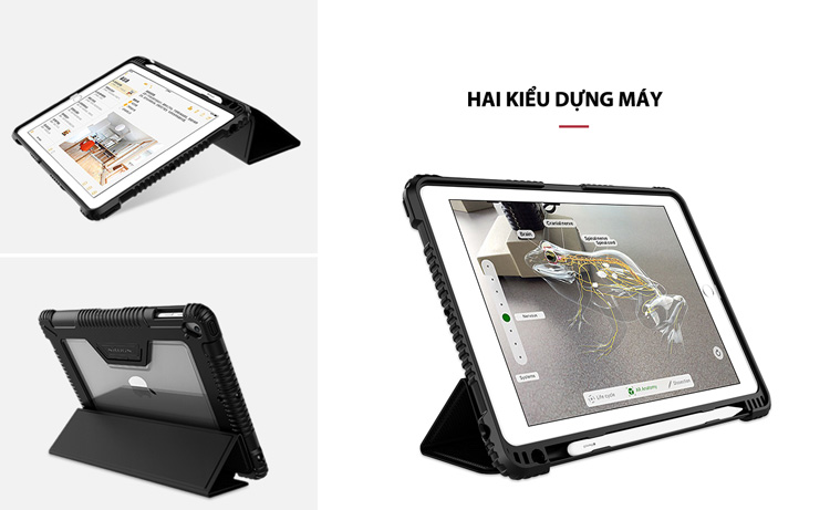 Bao da iPad 9.7'' 2018/2017 Nillkin with Pencil Holder