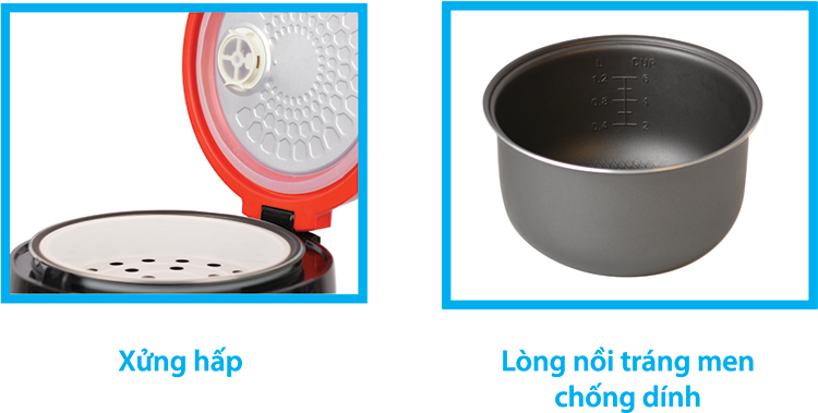 Nồi cơm điện nắp gài Happy Cook HCJ-150T (1.5L)