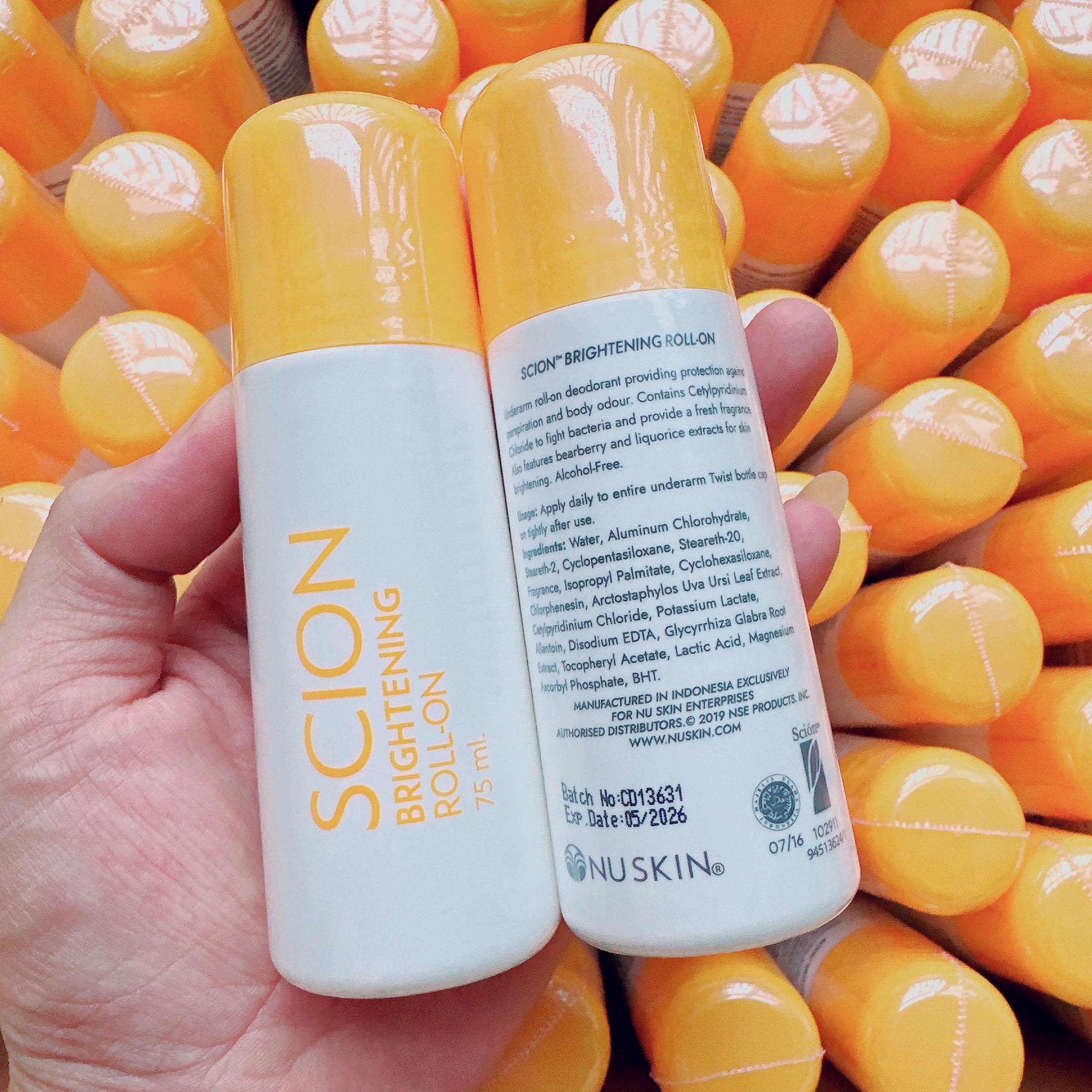 Lăn Khử Mùi SCION Brightening Roll-on 75ml Nhập USA - Ngăn Mùi Hôi Nách - Không Làm Ố Áo - Làm Sáng Da Dưới Cánh Tay