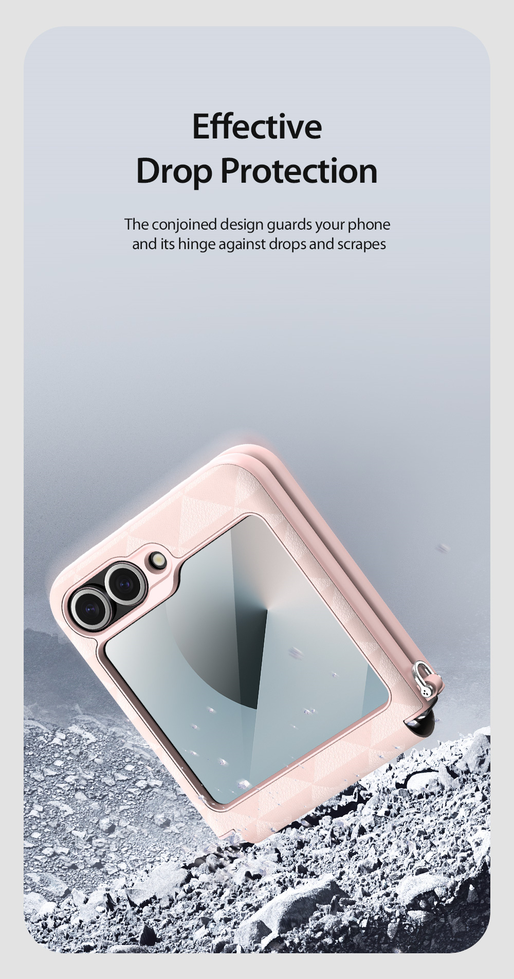 Ốp Lưng Da Dux Ducis Fitt Series Folding Folio Case Dành Cho Samsung Galaxy Z Flip 6_ Hàng chính hãng