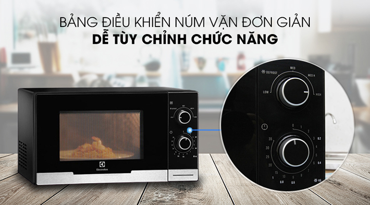 Lò Vi Sóng Electrolux EMM2308X (23 lít) - Đen - Hàng chính hãng