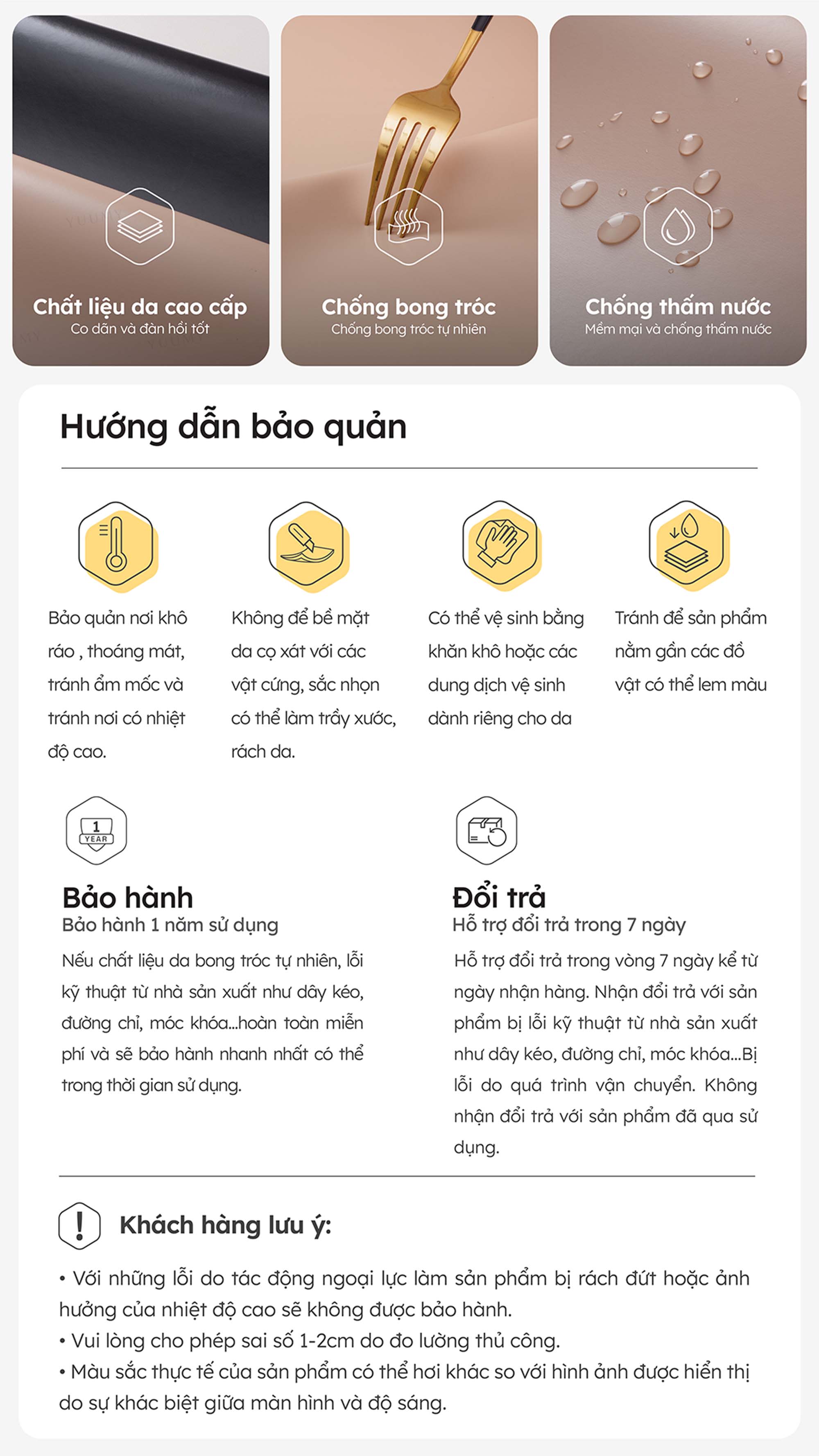 Ví Yuumy ( Thời trang nữ dáng cầm tay nhỏ gọn - Ví da Smooth YV120 )