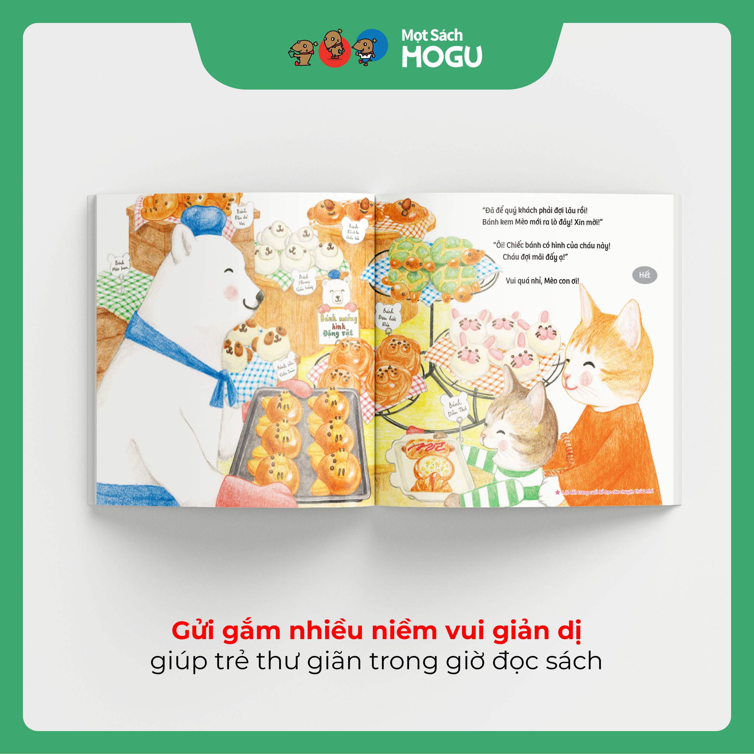 Truyện Ehon bé 3-4-5 tuổi - Tiệm bánh động vật