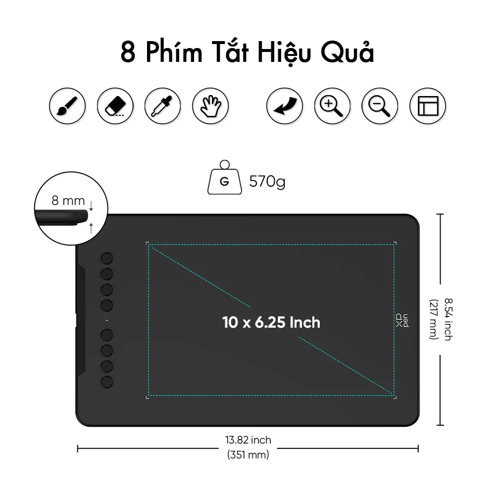 Bảng Vẽ Điện Tử XP-Pen Deco 01 V3 – 16K - Hàng Chính Hãng