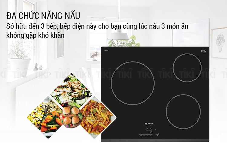 Bếp 3 Hồng Ngoại Âm Bosch PKM631B17E (59.2cm) - Hàng Chính Hãng