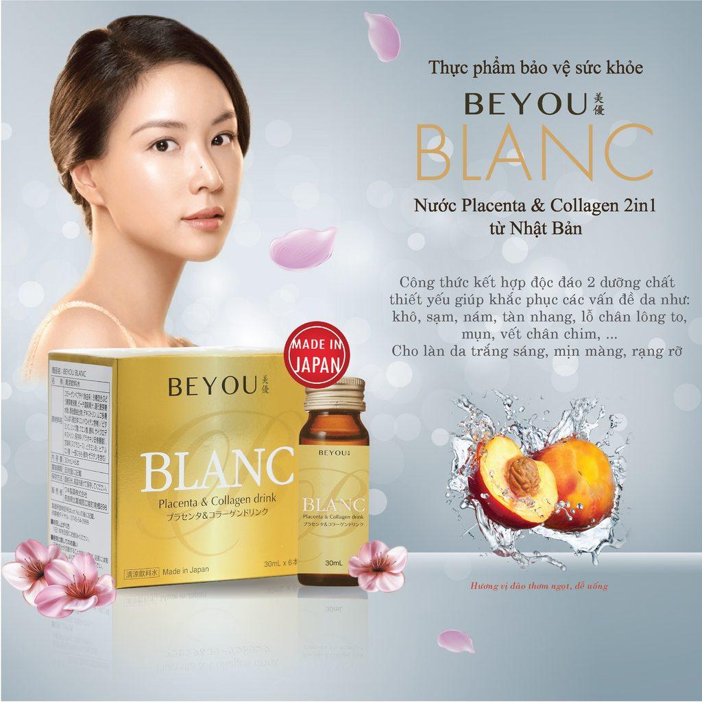 Beyou Blanc - Placenta & Collagen Nước Cao Cấp Từ Nhật Bản Waki (30ml)