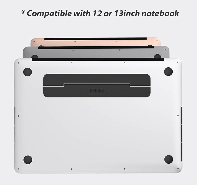 Xiaomi Mijia MIIIW Laptop Stand Holder Mount Portable Mini Folding Laptop Lapdesk OfficeNotebook Stand For 12inch 13inch - Black