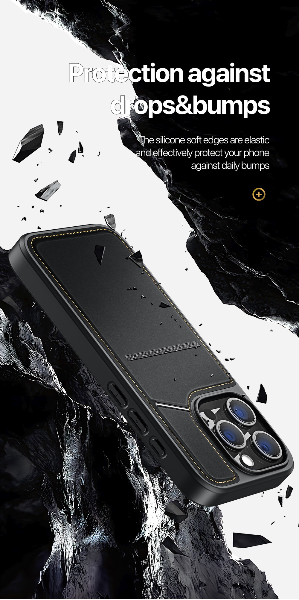 Ốp Lưng Da Sạc Từ Tính DUX DUCIS Rafi II Series Cho iPhone 16 ProMax/ iPhone 16 Pro/16 Plus/ iphone 16, có ngăn đựng thẻ, Chân Đế_ Hàng chính hãng