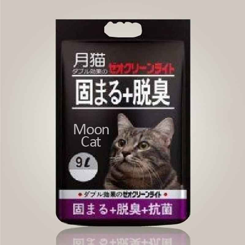 cát vệ sinh cho mèo, cát nhật đen, mooncat 9l siêu vón, siêu khử mùi 3