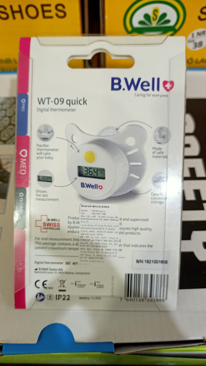 nhiệt kế điện tử b.well swiss wt-09 quick 2