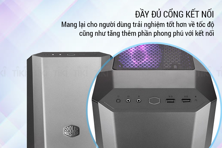 Vỏ case Cooler Master MasterBox MB500 - Hàng Chính Hãng