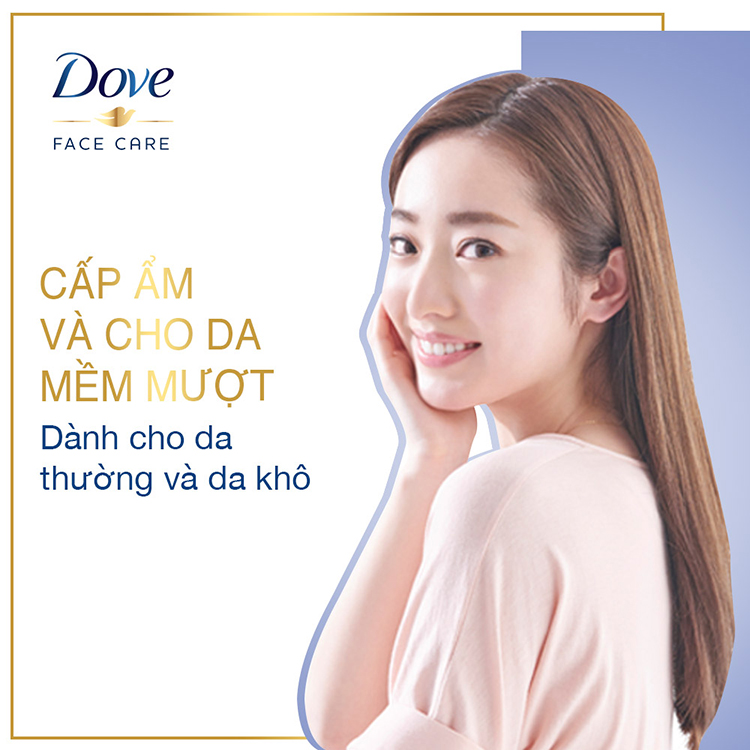 Sữa Rửa Mặt Dạng Bọt Dove Tinh Chất - Serum Cấp Ẩm & Cho Da Mềm Mượt 160Ml