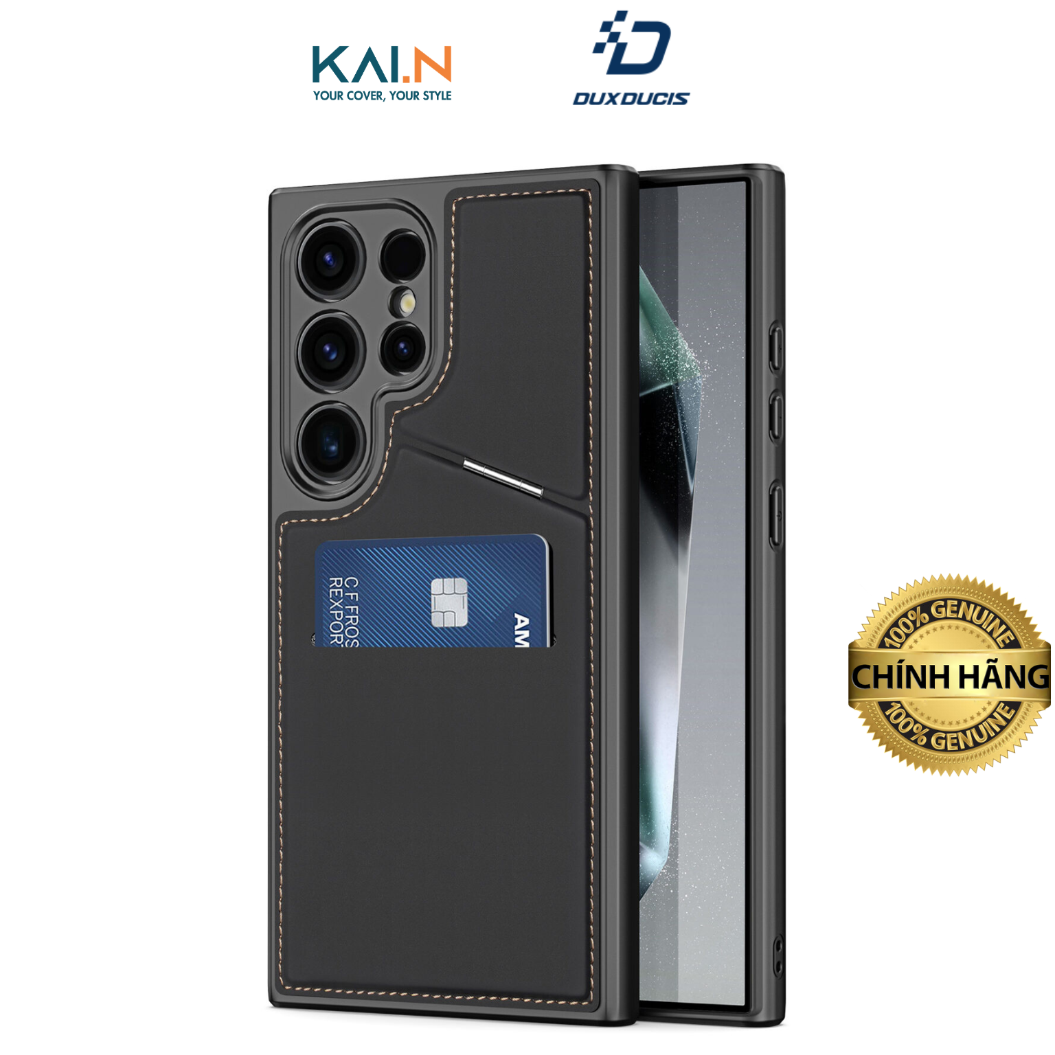 Ốp Lưng Case Dux Ducis Dành Cho Samsung Galaxy S24 Ultra, DUX DUCIS Rafi II Series hỗ trợ sạc từ tính_ Hàng chính hãng