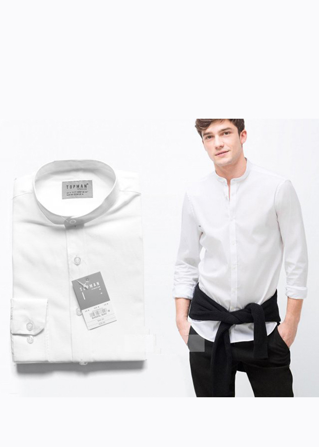 Áo Sơ Mi Nam Thời Trang Phong Cách Cổ Tàu Body 6