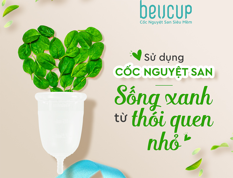 Cốc nguyệt san BeU Cup thân thiện với môi trường