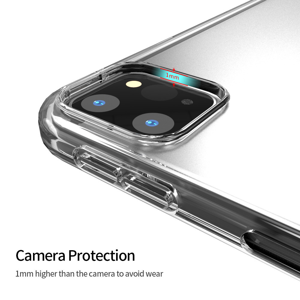 Ốp lưng silicon dẻo trong dành cho iPad Pro 11 inch M4 2024 , chống bụi bẩn có gờ bảo vệ camera - hàng nhập khẩu