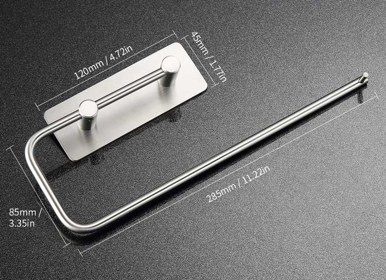 Wall Mount Horizontal Paper Towel Holder Kitchen Paper Towel Rack Dispenser Rack for Tissue Roll