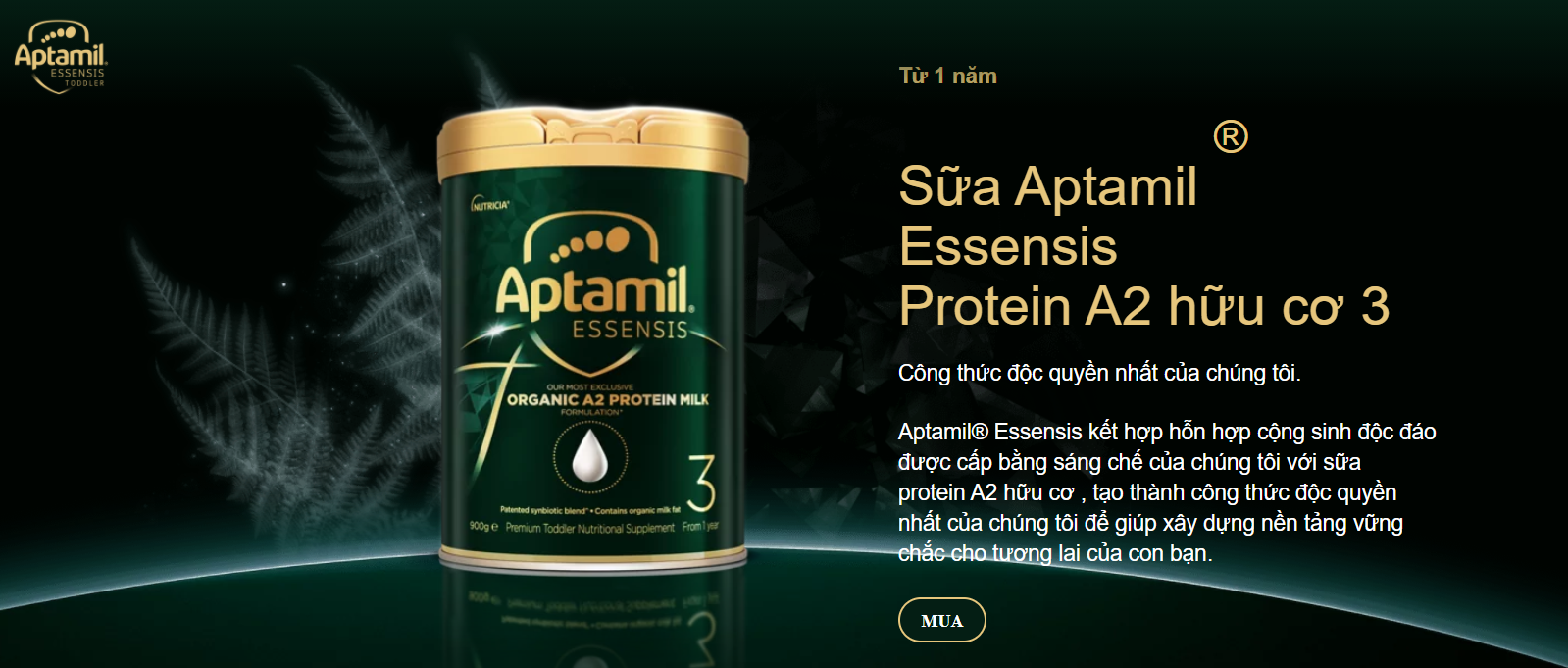sữa aptamil úc cao cấp essensis protein a2 1