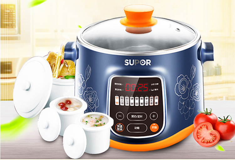 Supor (SUPOR) electric stew pot electric stew pot DZ32YC1-45 four gall bladder 3.2L