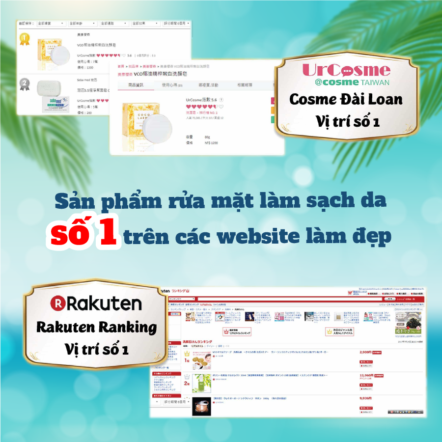 XÀ PHÒNG RỬA MẶT COCOLARME MILD SOAP