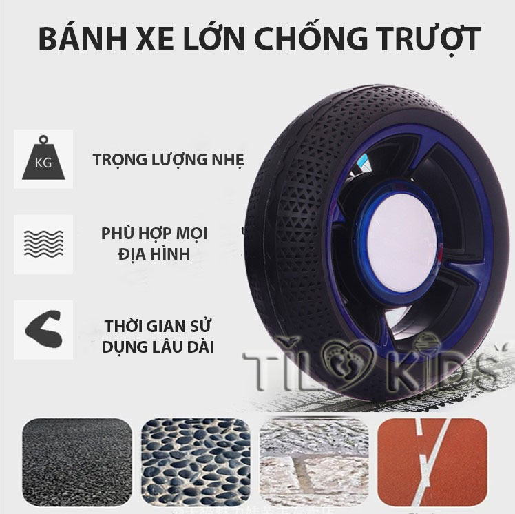 Xe máy điện trẻ em, xe moto điện cho bé có kết nối Bluetooth TILO KIDS TLK-9999