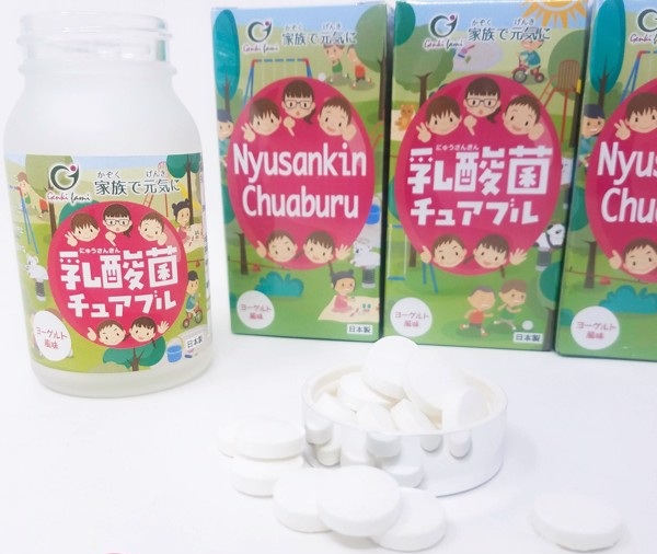 Mua Viên Ngậm Chống Táo Bón, Biếng Ăn Vị Sữa Chua 150 Tỷ Lợi Khuẩn Nyusankin Chuaburu Genki Fami Nhật Bản tại Genki Fami Official Store | Tiki