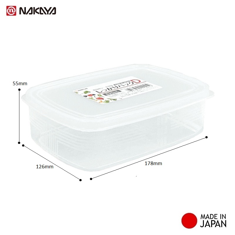 Bộ 07 hộp thực phẩm có nắp đậy an toàn chính hãng Nakaya hàng Made in Japan