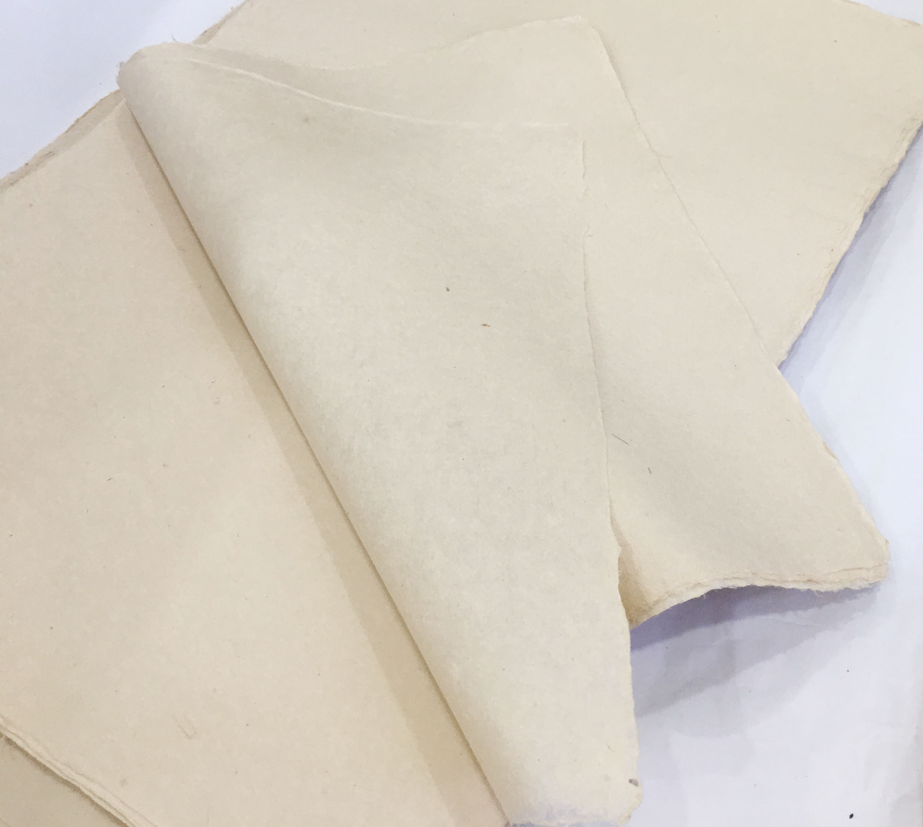 Combo 2 tấm Giấy dó truyền thống Việt Nam nguyên liệu tự nhiên, giấy vẽ tranh, viết thư pháp, calligraphy, làm đèn, in ấn