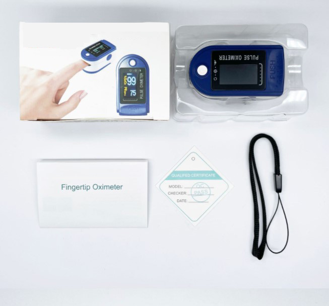Máy đo nồng độ oxy trong máu và đo nhịp tim SPO2 Kẹp ngón tay, dái tai hoặc ngón chân tại nhà 6