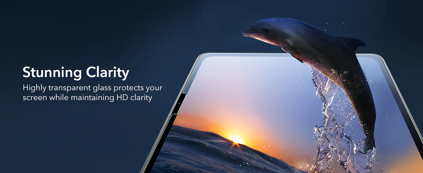 Miếng dán kính cường lực bảo vệ màn hình cho iPad Air 6 11 inch 2024 ESR Tempered-Glass Screen Protector - Hàng Chính Hãng