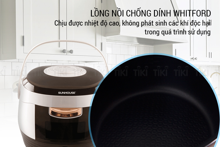 Nồi Cơm Điện Nắp Gài Sunhouse SHD8629C (1.8 Lít) - Hàng Chính Hãng