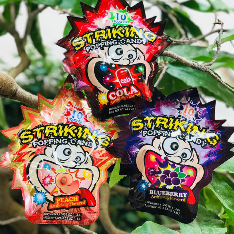 Kẹo Nổ Striking Nhiều Vị Combo 4 Gói 30g (30g x 4 Gói)