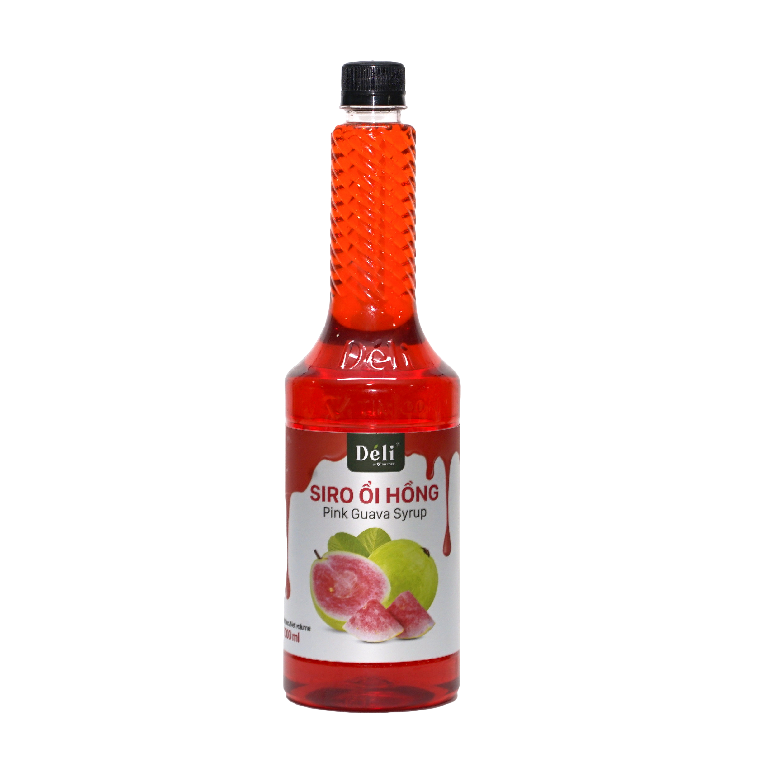 Siro ổi hồng Déli - 1 lít - đậm đặc, chuyên dùng pha chế trà trái cây, soda
