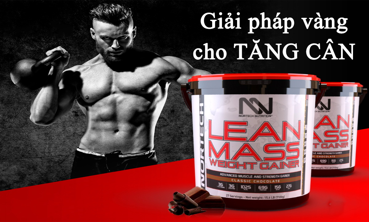 combo sữa tăng cân tăng cơ lean mass của nortech nutrition thùng 4kg hỗ trợ tăng cân tăng cơ nạc, hạn chế mỡ & bình shaker 600ml (mẫu ngẫu nhiên) 5