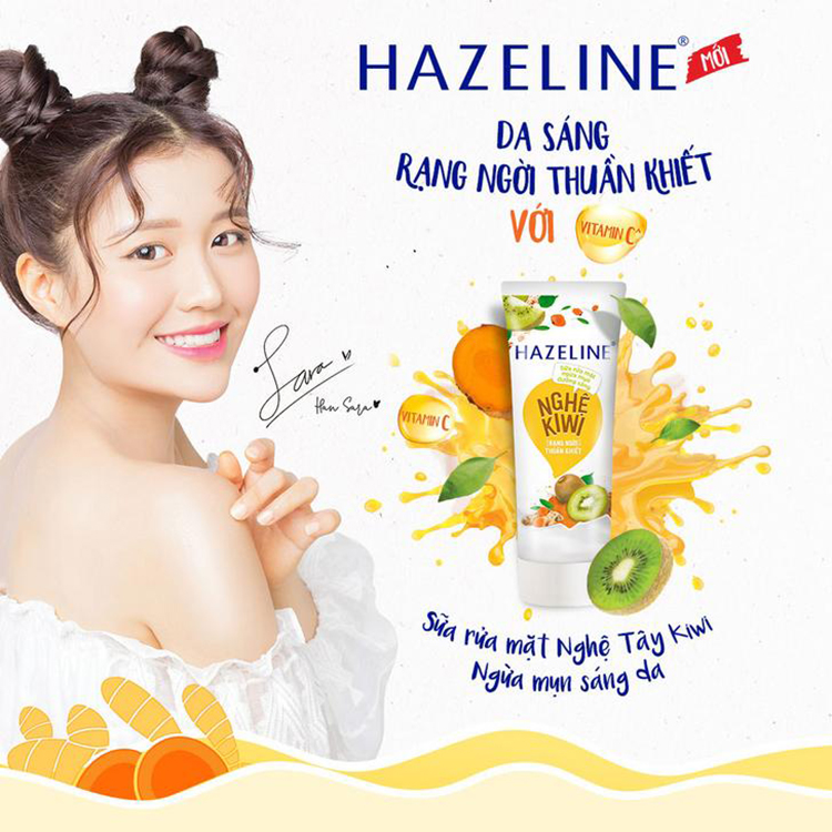 Sữa Rửa Mặt Sáng Da Hazeline Kiwi Nghệ 67183449 (100g)
