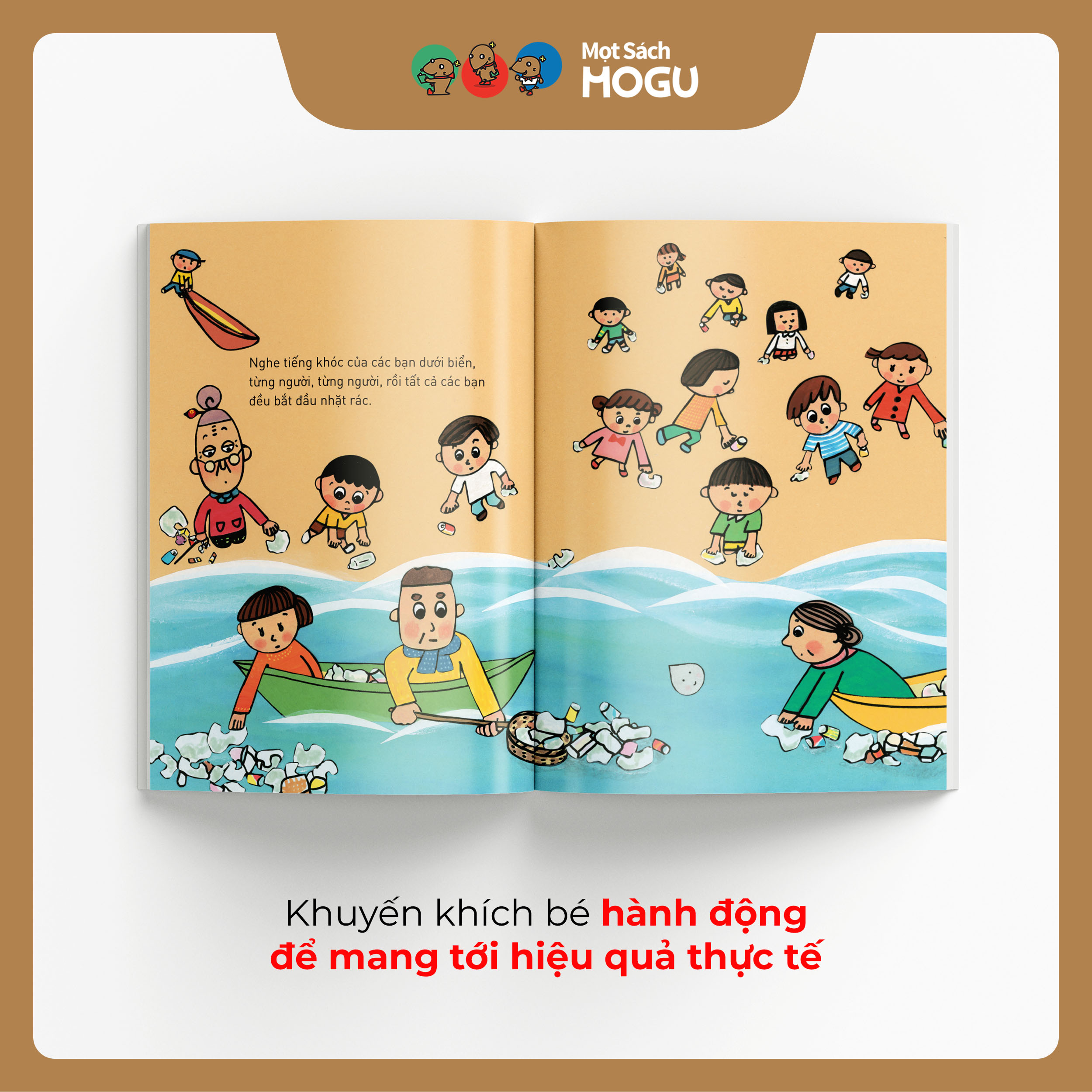Truyện Ehon bé 3-4-5 tuổi - Bà Phí Quá - Đi Theo Sông