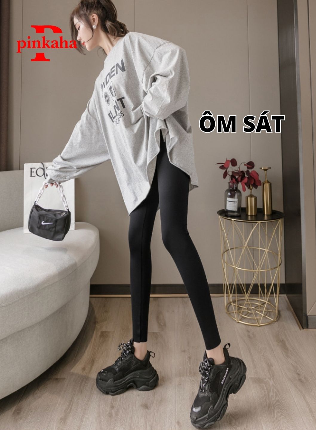 Quần Legging Cạp Siêu Cao Siêu Co Giãn Chất Đẹp Hàng Loại 1 Nâng Mông Tôn Dáng Dấu Bụng